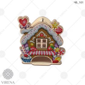 Virena ЧБ_101 чайный домик из дерева для вышивки бисером купить в магазине Золотая Игла