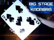 Сценический карточный фокус BIG STAGE KADABRA (визуальная смена карты - 5 в 9 пики)
