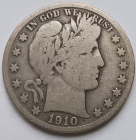½ доллара США 1910 Двор S