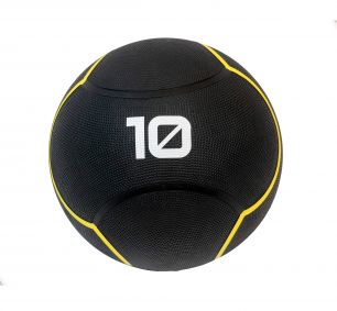Мяч тренировочный Original Fittools FT-UBMB-10 чёрный (10 кг) 
