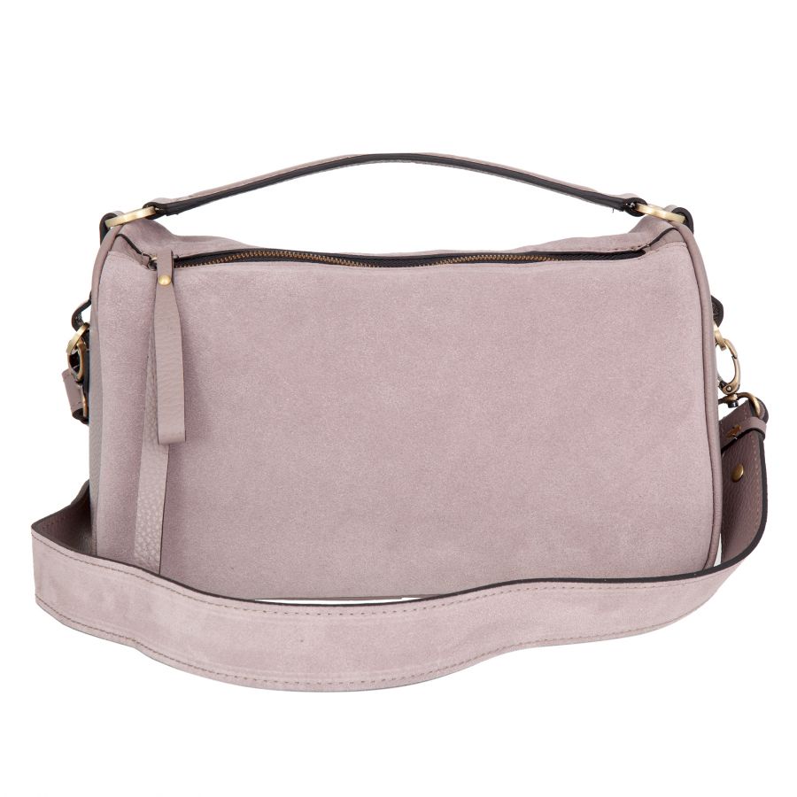 Женская сумка Sergio Belotti 60222 pink-grey velour