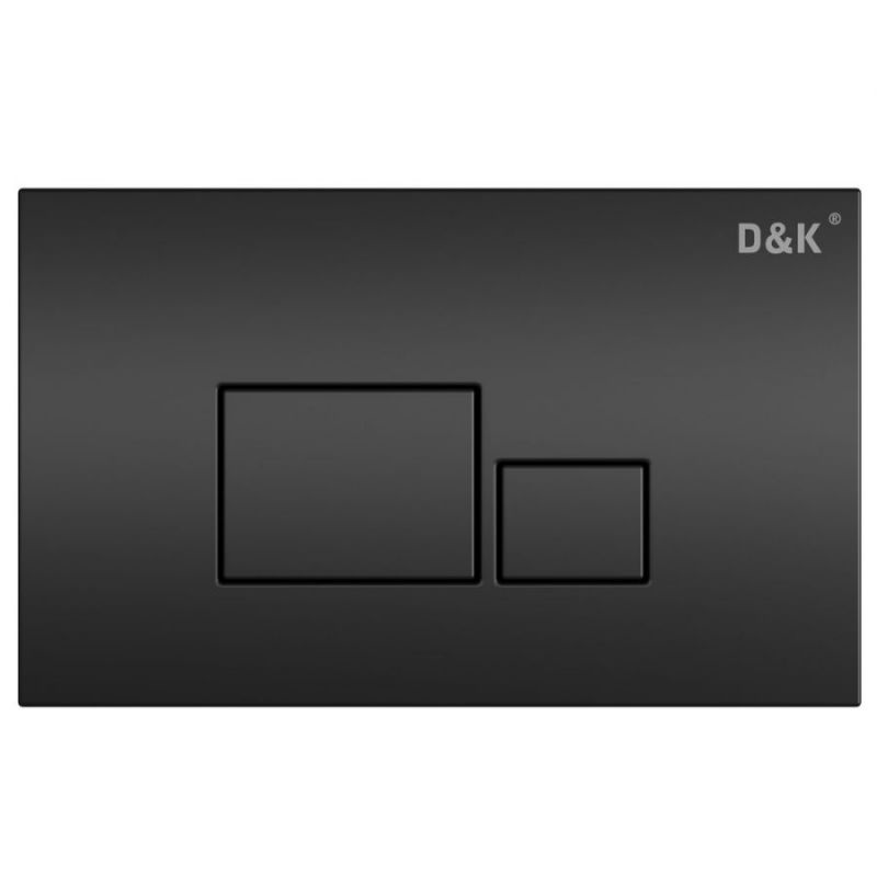 Клавиша смыва D&K Quadro DB1519025, черный