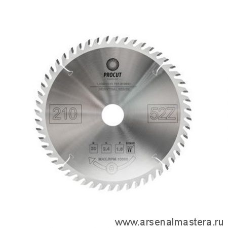 Новинка! Пильный диск по ЛДСП, МДФ 160x20x2.2/1.8 Z=52 TCG PROCUT 755.1602052