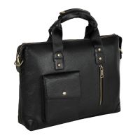 Мужская кожаная сумка 20108 (Черный) POLAR S-4617820108050