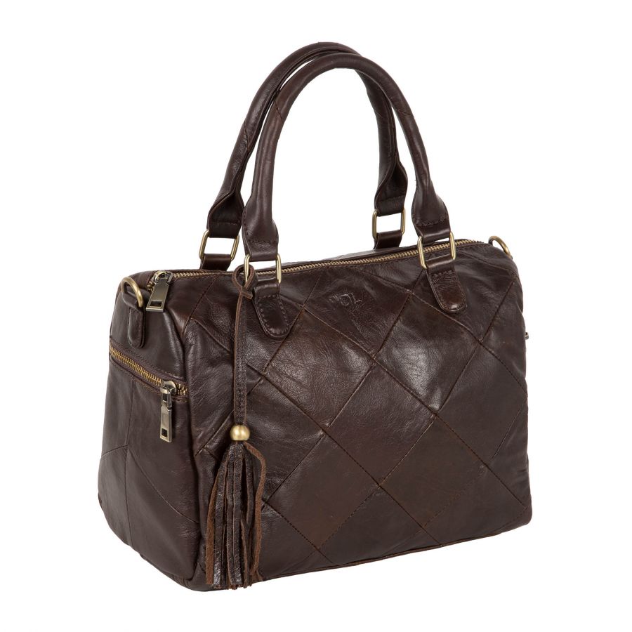 Женская сумка из кожи 050010121 brown (Коричневый) POLAR S-4617831121239