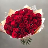 35 красных  роз (40см)