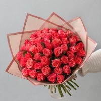 51 коралловая роза (40см)