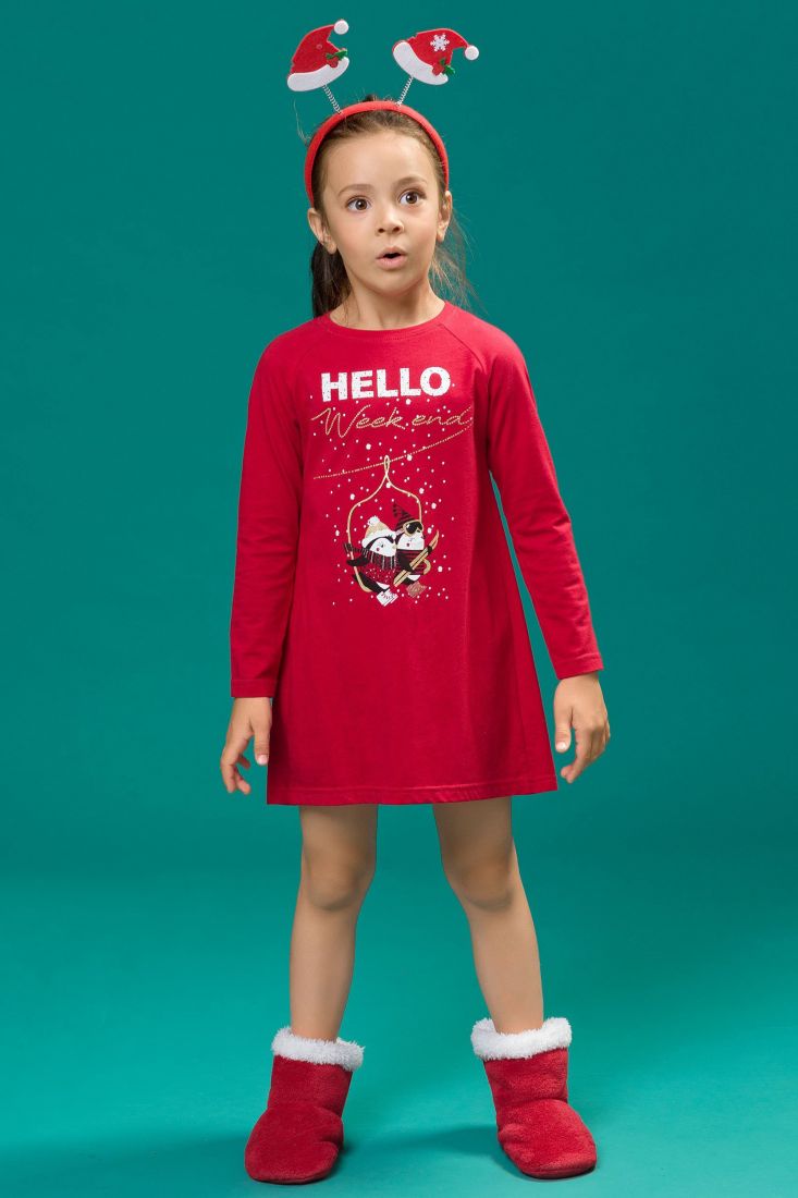 Платье для девочки 4 лет красного цвета