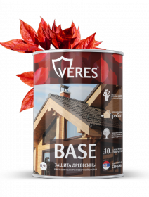 Грунтовочный Состав Veres Base 2.7л для Древесины Бесцветный для Наружных Работ / Верес Бейз