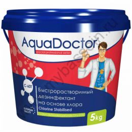 AquaDoctor C-60T, быстрорастворимый дезинфектант на основе хлора C-60T, 5кг