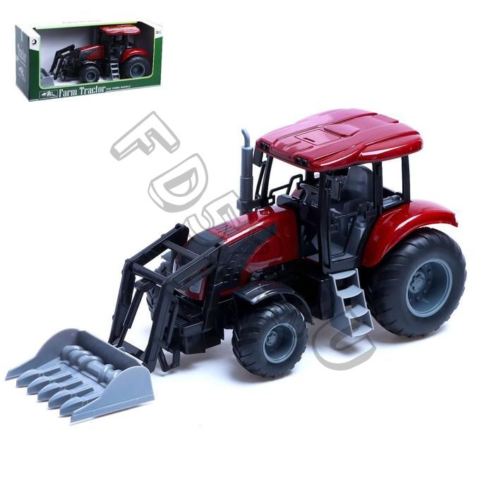 Трактор инерционный «Сельскохозяйственный», цвет бордовый