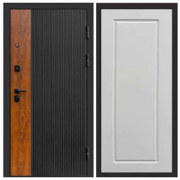 Входная дверь Termo-door Престиж BLACK Гранд Слоновая Кость Металлическая