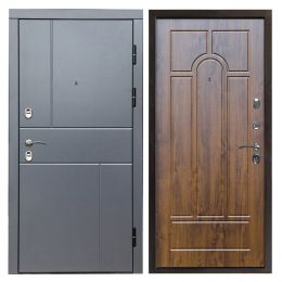 Входная дверь Termo-door Вертикаль Grey Арка Дуб