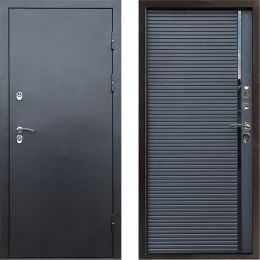 Входная дверь с терморазрывом Termo-door (Термодор) Сибирь Антик Серебро Porte black Металлическая