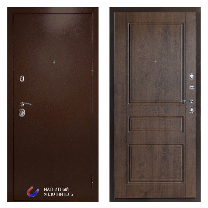 Входная дверь Termo-door Техно Медь Классика дуб Металлическая