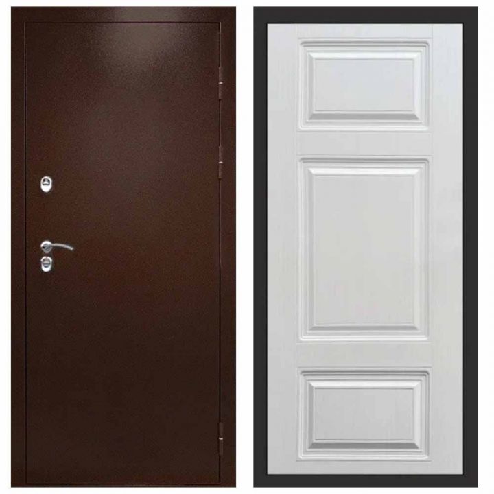 Входная дверь Termo-door Техно Медь Лион Лиственница Металлическая