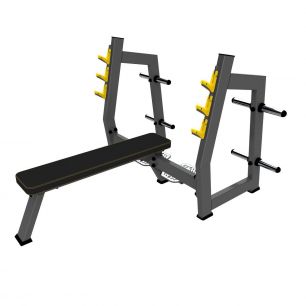 Скамья-стойка для жима штанги лёжа с площадкой для страховки DHZ Fitness A-3043М 