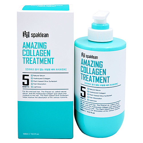 SPAKLEAN Бальзам для волос с коллагеном. Amazing collagen treatment, 500 мл.