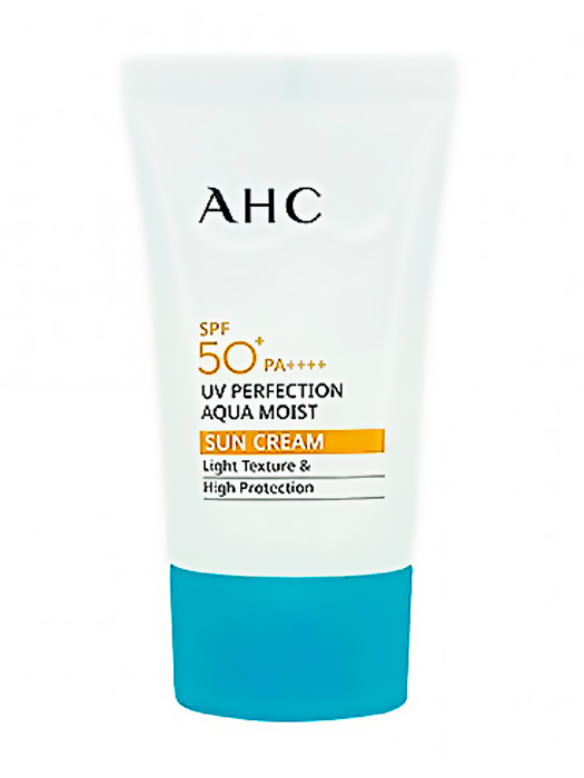 AHC Крем солнцезащитный увлажняющий SPF50+/PA++++. UV perfection aqua moist sun cream, 50 мл.