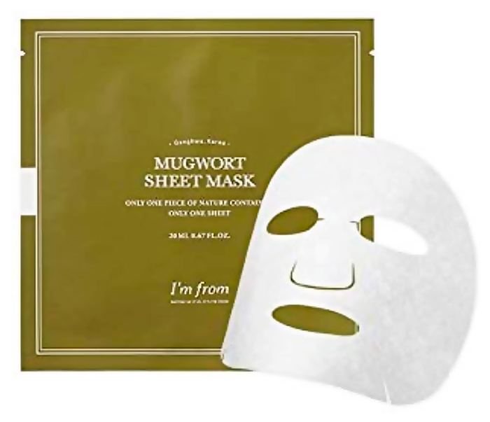 I'M FROM Маска тканевая с полынью. Mugwort sheet mask, 23 мл.