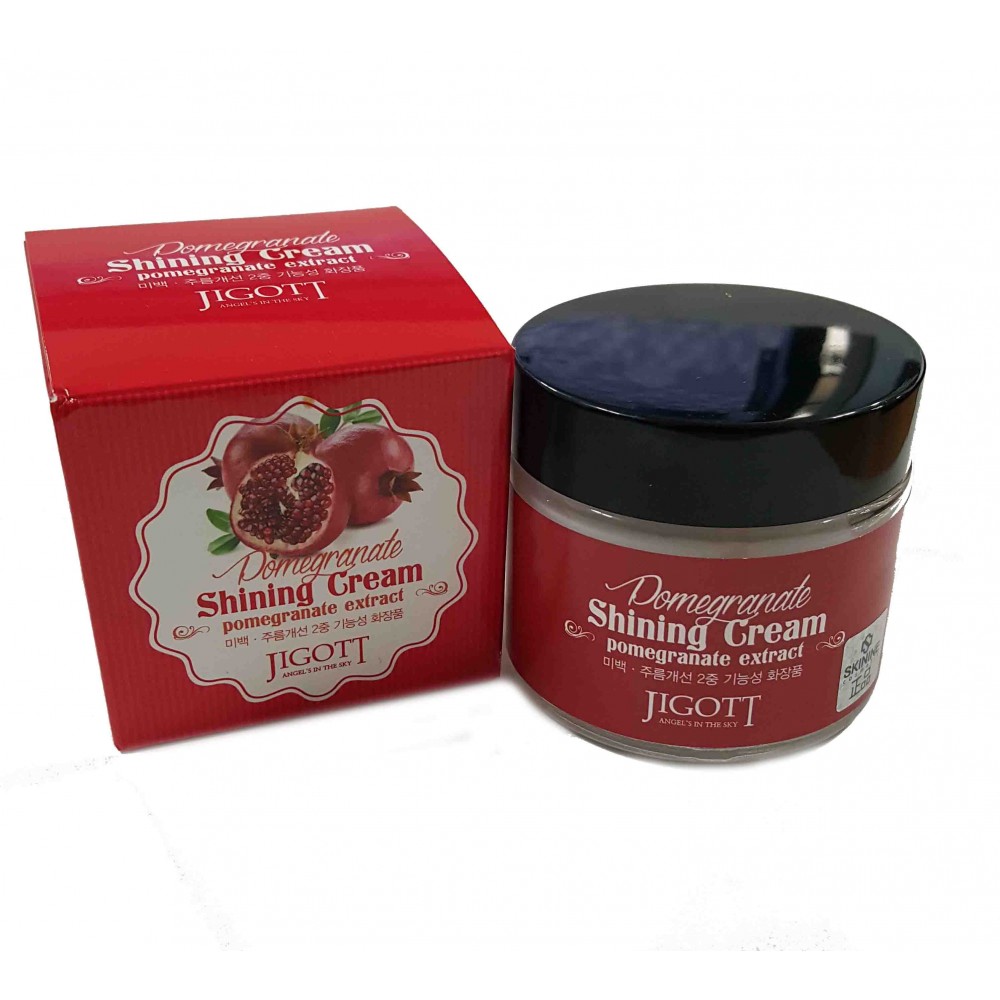 JIGOTT Крем для сияния кожи с экстрактом граната. Pomegranate shining cream, 70 мл.