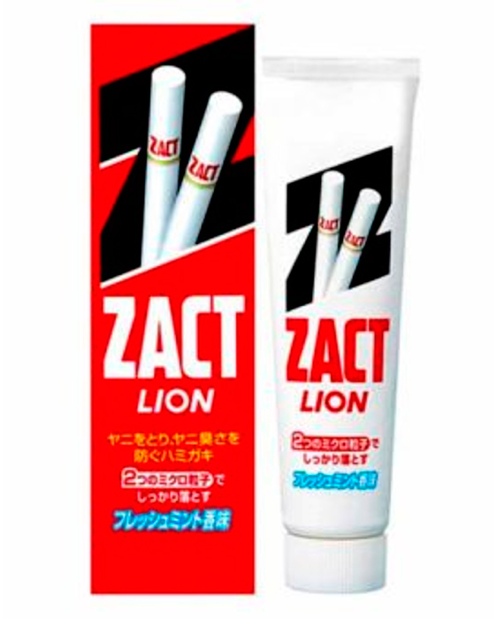 LION Зубная паста для устранения никотинового налета и запаха табака. Zact, 150 гр.