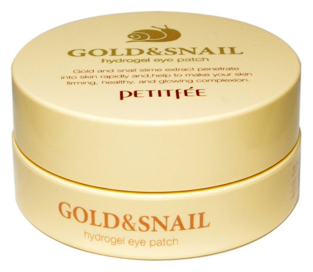 PETITFEE Патчи для глаз гидрогелевые с золотом и экстрактом улитки. Hydro Gel Eye Patch Gold & Snail, 60 шт.