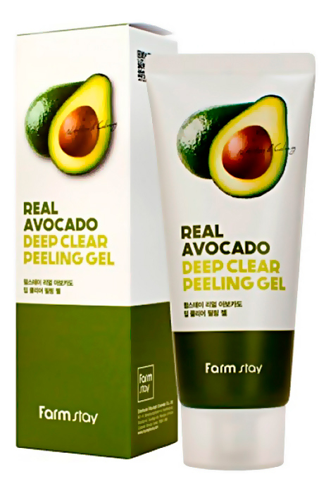 FARMSTAY Гель - пилинг с экстрактом авокадо. Real avocado deep clear peeling gel;100 мл.