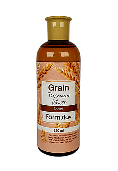 FARMSTAY Тонер с экстрактом ростков пшеницы. Grain premium white toner, 350 мл.
