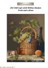 Набор для вышивания "281 Still Lufe with Willow Basket, Fruit and a Rose"