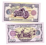 100 долларов (Dollars) — США. Харлей Дэвидсон (Harley Davidson) Msh Oz ЯМ