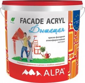 Краска для Фасада Fasade Acryl 2л Alpa Дышащая