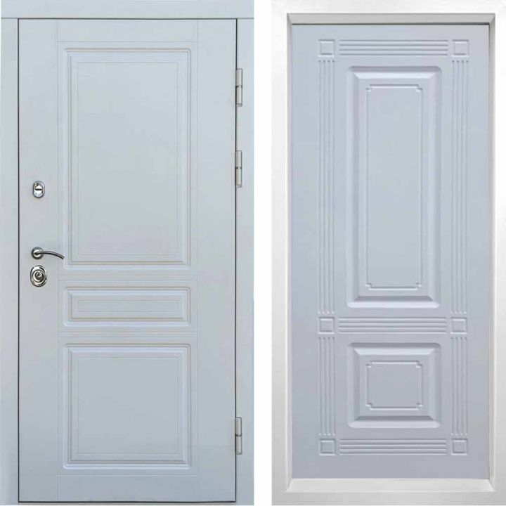 Входная дверь Termo-door Орегон WHITE Мадрид Белый Софт