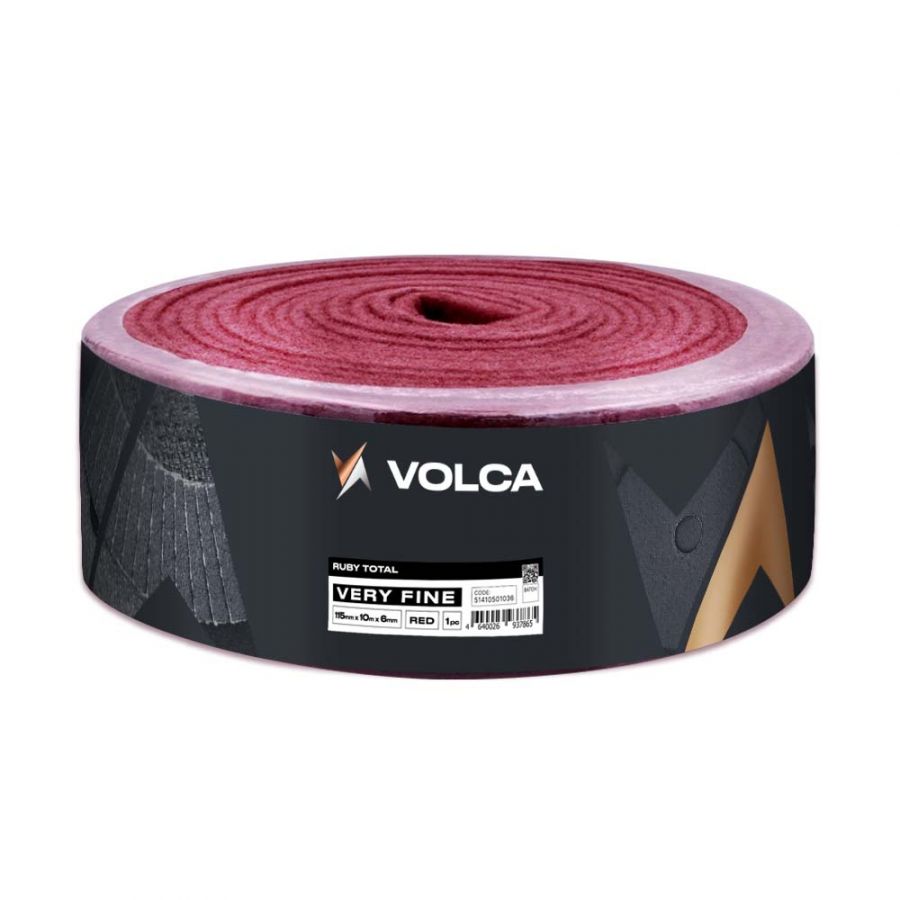 VOLCA Войлок шлифовальный, красный, рулон Super Flexible 115мм х 10м