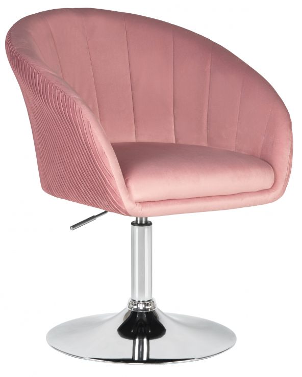 Кресло дизайнерское DOBRIN EDISON (розовый велюр (1922-16))