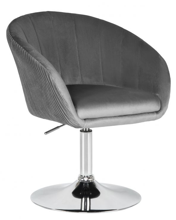Кресло дизайнерское DOBRIN EDISON (серый велюр (1922-19))
