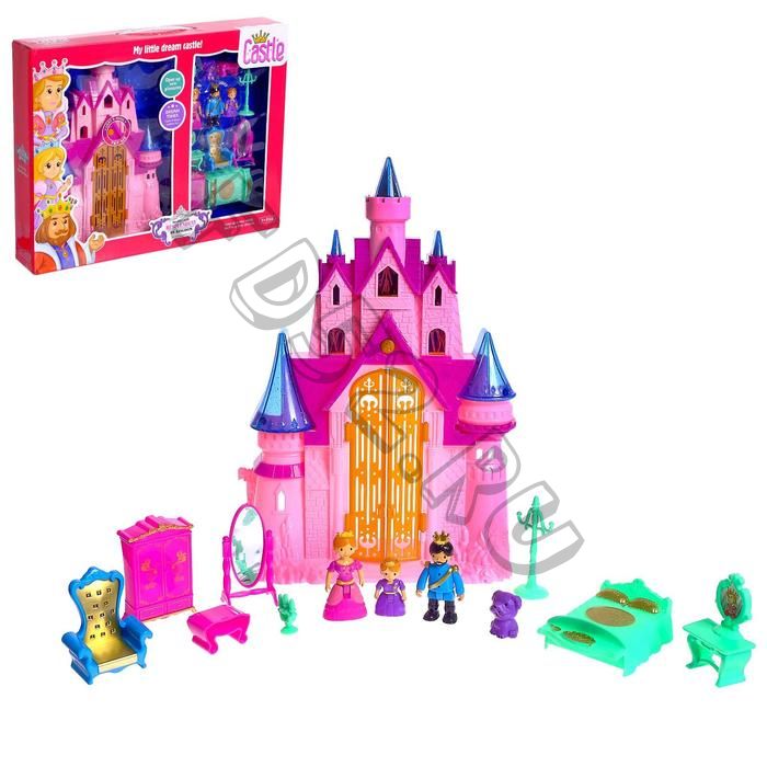 Замок для кукол «Волшебный замок» свет, звук, с фигурками и аксессуарами