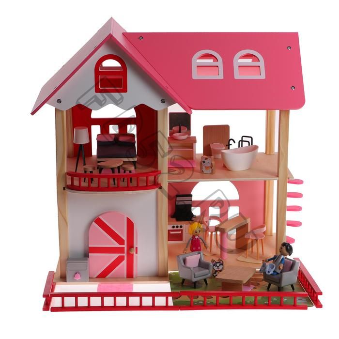 Кукольный дом с мебелью «Сказка» 54x8x55,9 см