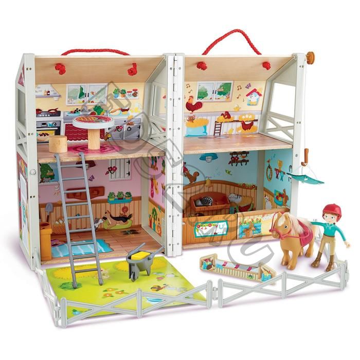 Кукольный домик «Моя любимая ферма», 25 предметов и 1 кукла