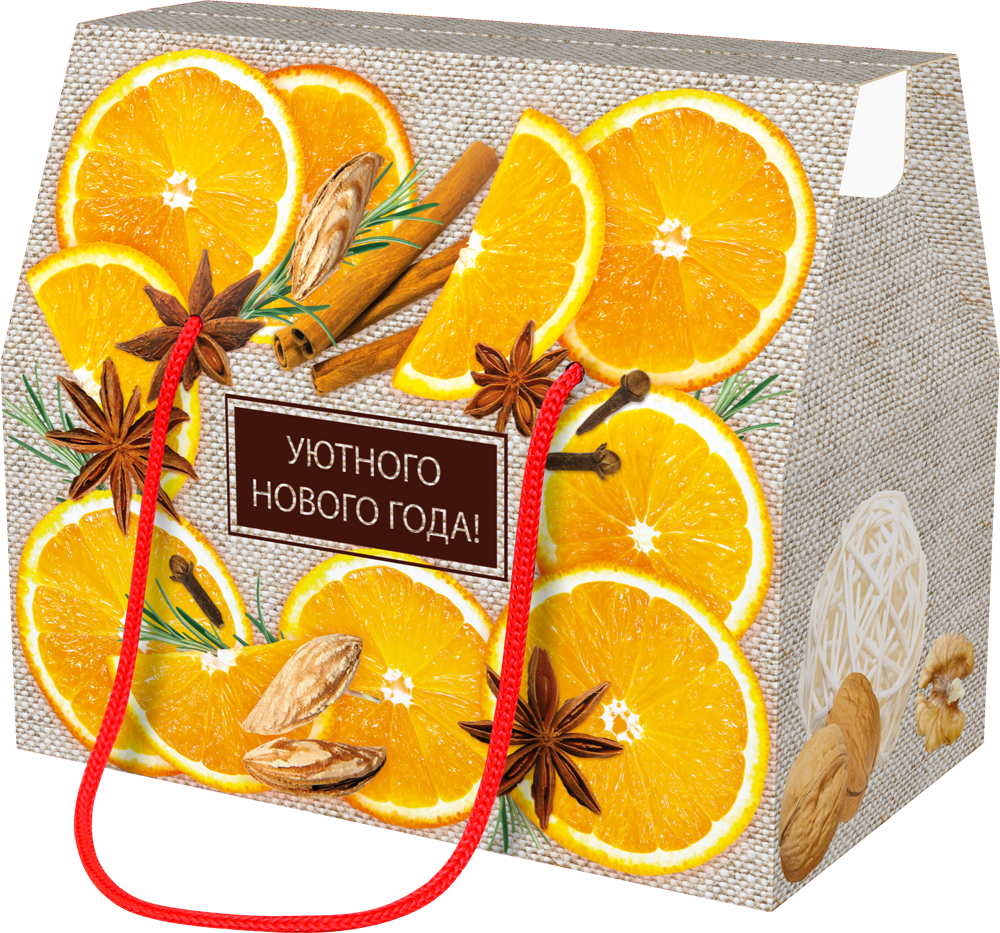 Коробка-кейс Апельсинки 900 грамм