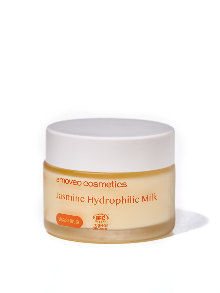AMOVEO cosmetics Гидрофильное молочко для снятия макияжа Жасминовое, 50 мл
