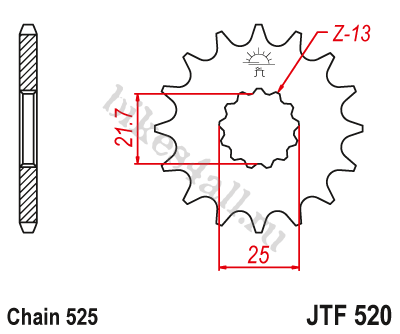 Звезда ведущая JTF520.16