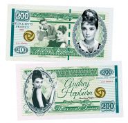 200 франков — Одри Хепберн. Завтрак у Тиффани. Франция. (Audrey Hepburn, France). Памятная банкнота. UNC Msh Oz