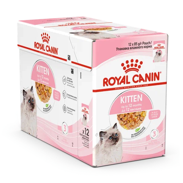Влажный корм для котят Royal Canin Kitten Instinctive кусочки в желе 28 шт х 85 гр