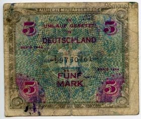Германия 5 марок 1944