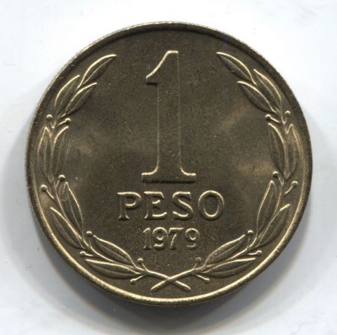 1 песо 1979 Чили AUNC