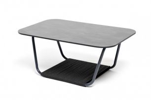 Журнальный стол "Гранада" 100х65см из HPL, цвет "серый гранит"