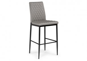 Барный стул Мебель Китая Teon серый / черный