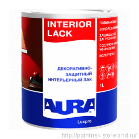 Лак для дерева Аура интерьерный / Luxpro Interior Lack полуматовый