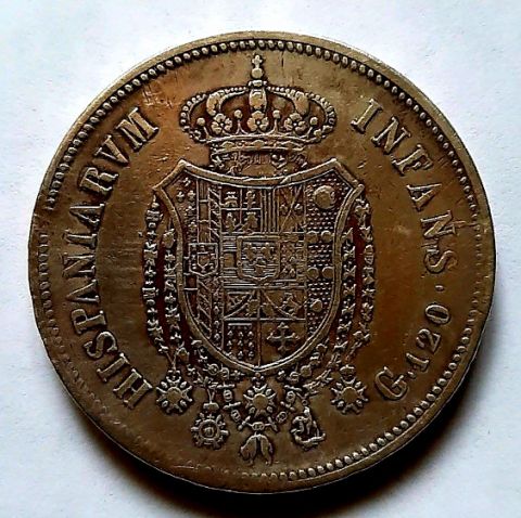 120 гран 1 талер 1818 Неаполь Сицилия AUNC -  XF